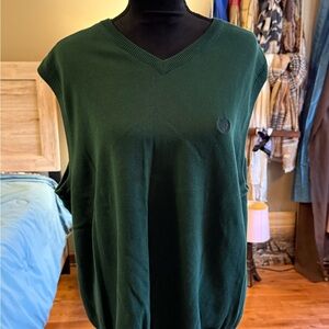 Chaps Dark Green Cotton Sweater